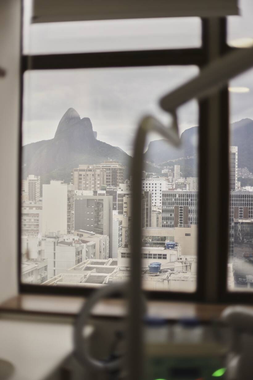 Vista do Rio de Janeiro a partir da clínica